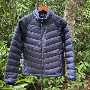 Lands' End Men's Navy Puffer Jacket